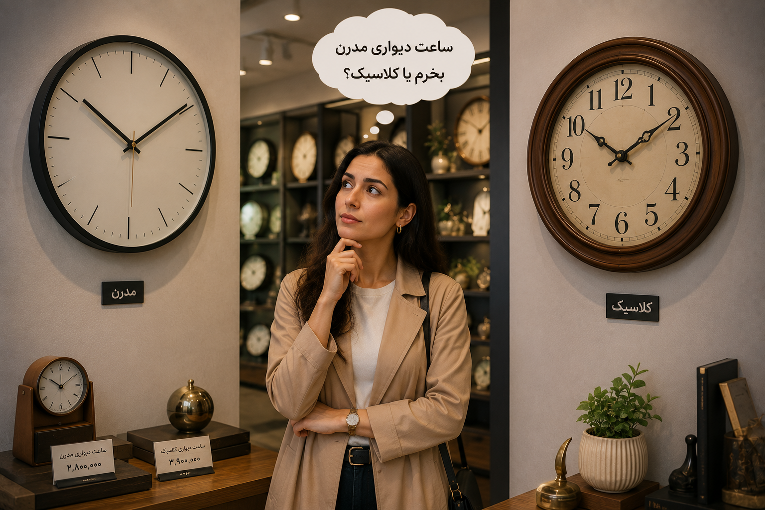 ساعت دیواری مدرن یا کلاسیک