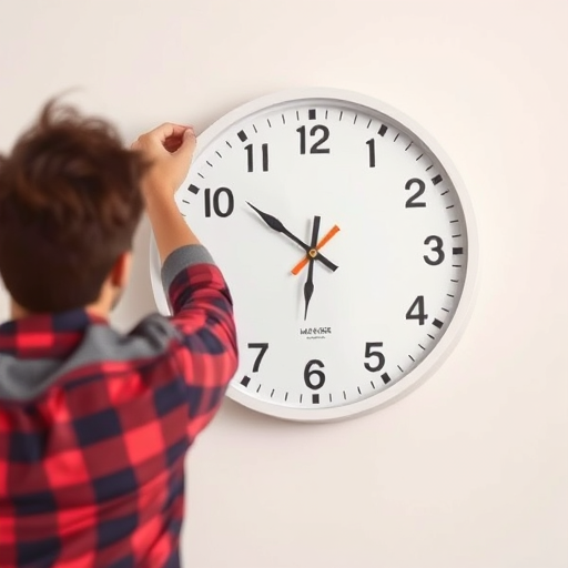 Wall clock installation height