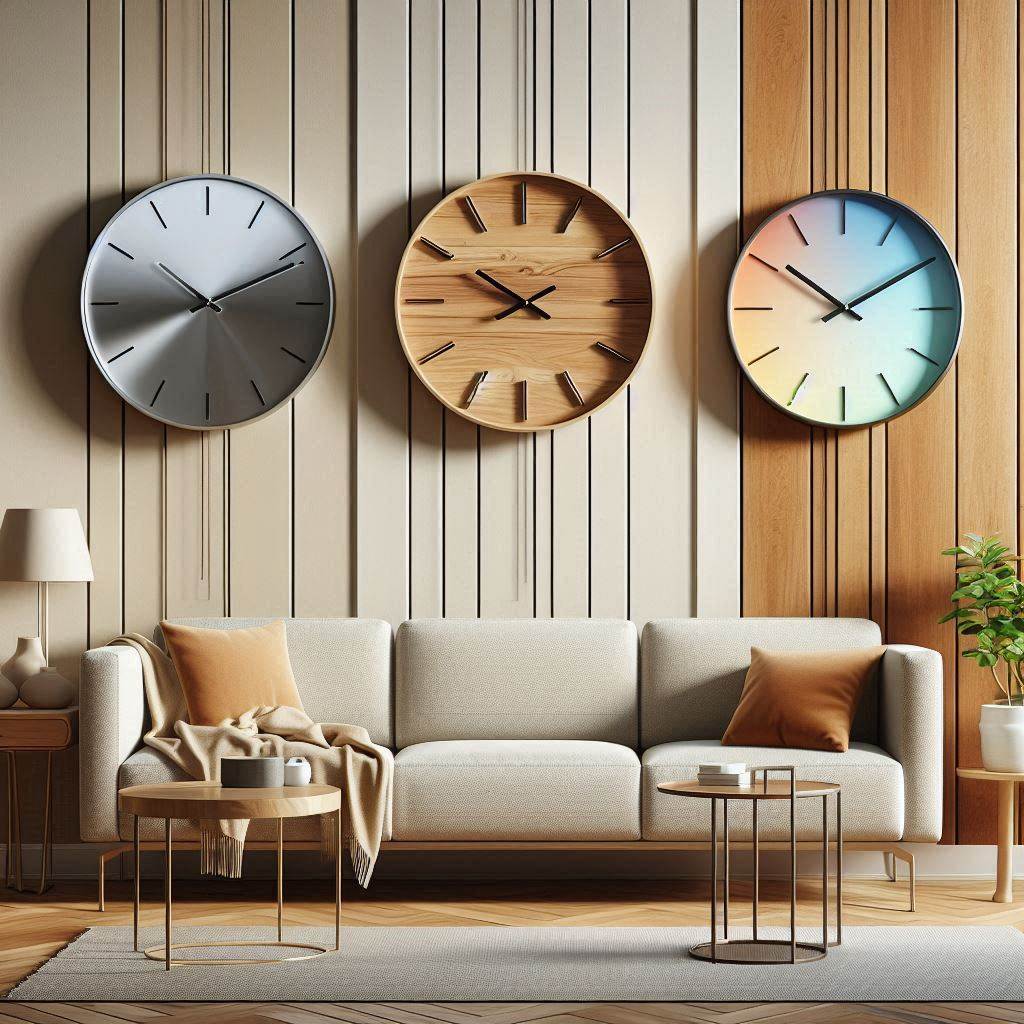 جنسهای مختلف ساعت دیواری برای خرید