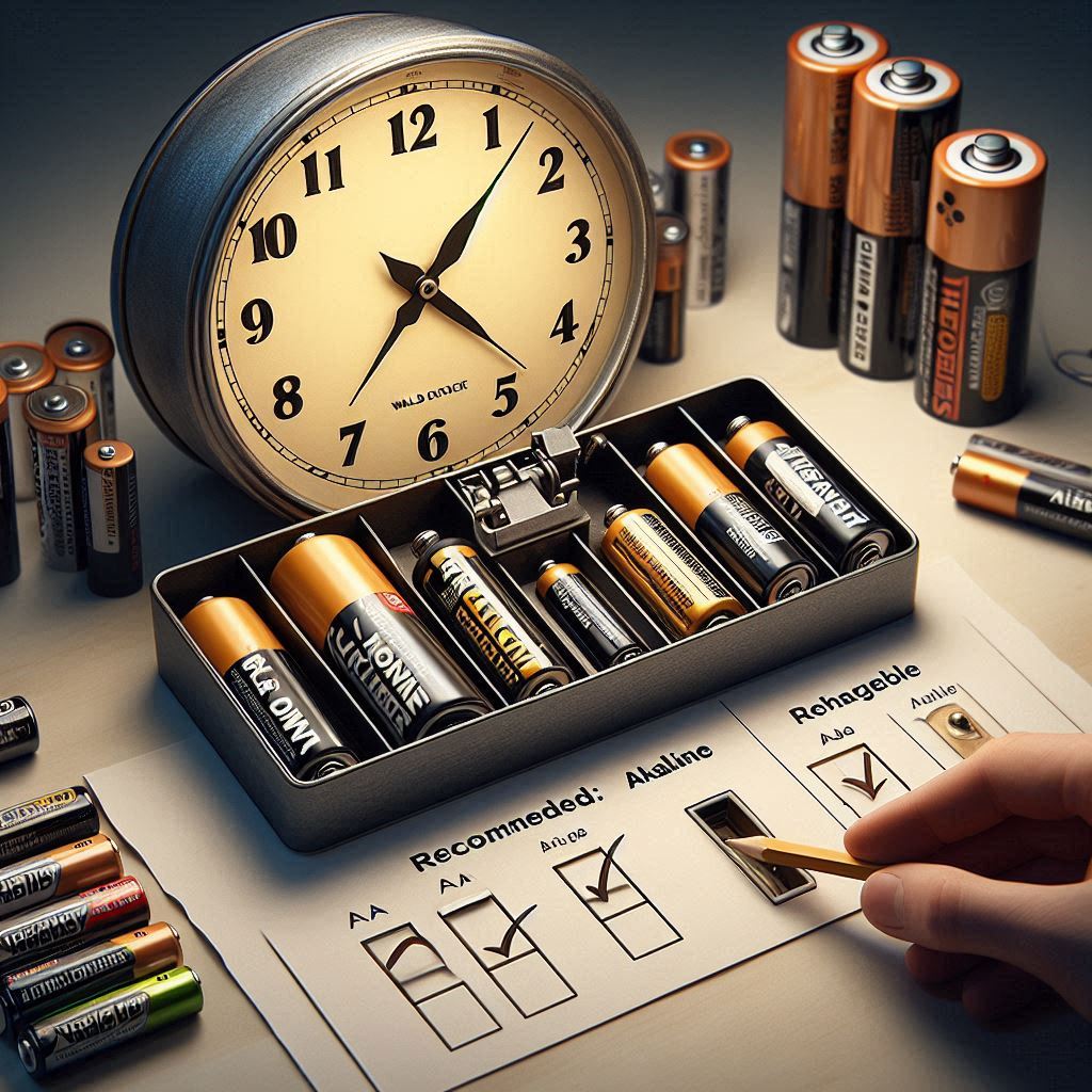 انتخاب باتری مناسب برای ساعت دیواری