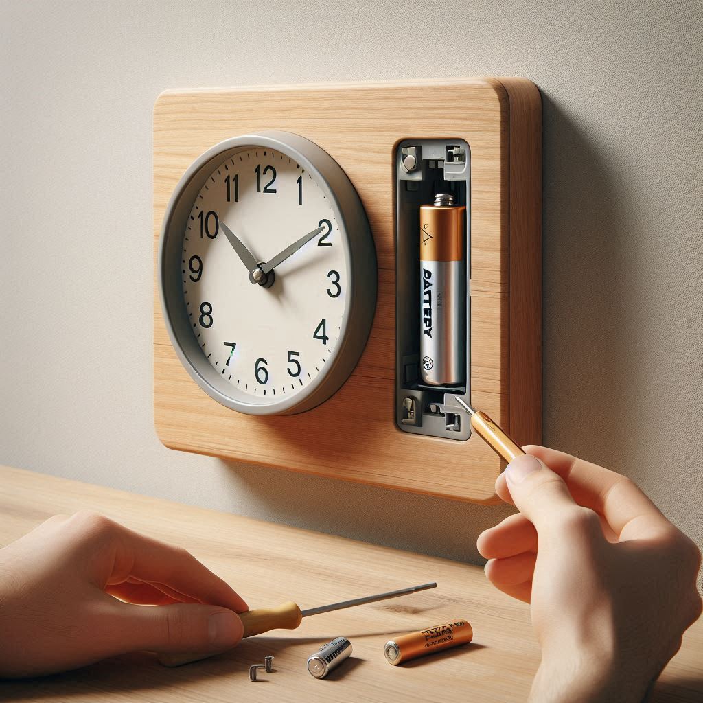 تعویض باتری ساعت دیواری در منزل با ابزار ساده