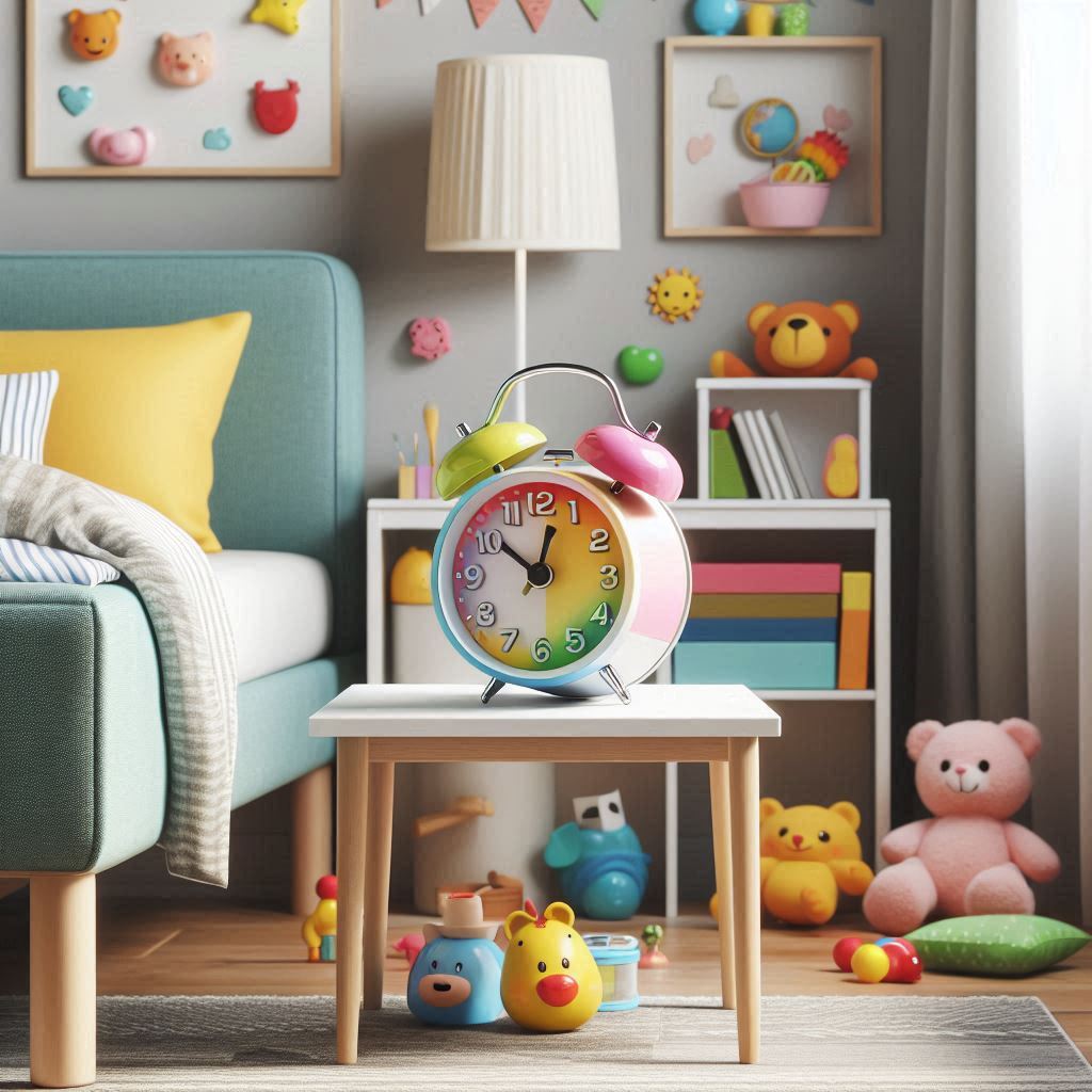 ساعت زنگ‌دار فانتزی برای اتاق کودک