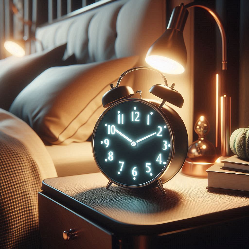 ساعت زنگ‌دار کلاسیک فلزی گالری سپهری برای دکوراسیون اتاق خواب