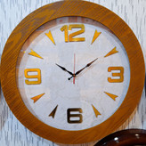 wood clock