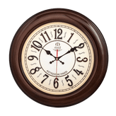 ساعت دیواری مارال 50 سانتیمتری کرم-قهوهای با بدنه فایبر