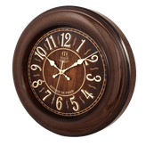 ساعت دیواری مارال 50 سانتیمتری قهوهای با اعداد چوبی