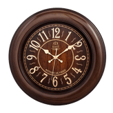 ساعت دیواری مارال 50 سانتیمتری قهوهای با اعداد برجسته