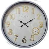 ساعت دیواری سیلور-طوسی 70 سانتیمتری با اعداد طلایی برجسته