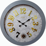 ساعت دیواری سیکو طوسی-چوبی 70 سانتیمتری با طراحی شیک