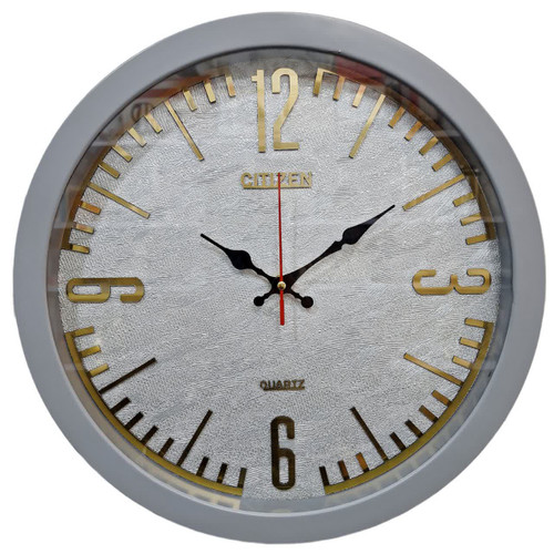 ساعت دیواری سیتیزن طوسی 35 سانتیمتری با طراحی مینیمال