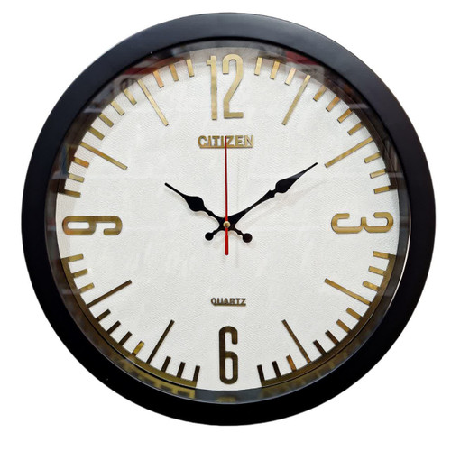 ساعت دیواری سیتیزن مشکی 35 سانتیمتری با طراحی مینیمال