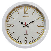 ساعت دیواری سیتیزن سفید 35 سانتیمتری با طراحی مینیمال