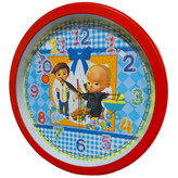 ساعت دیواری کودک بچه رئیس 35 سانتیمتری با بدنه فایبر