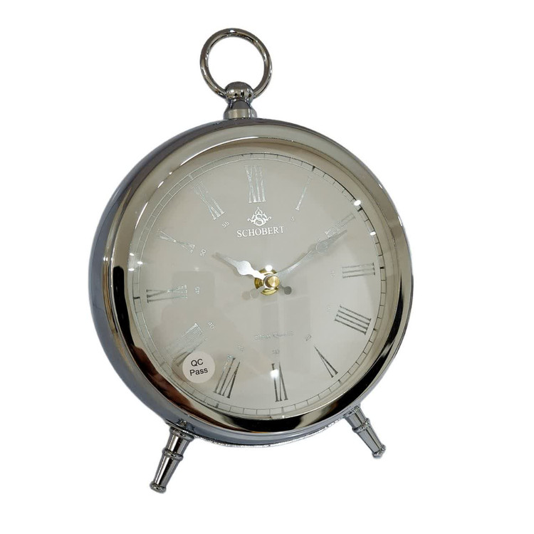 ساعت رومیزی سیلور شوبرت با طراحی فلزی شیک