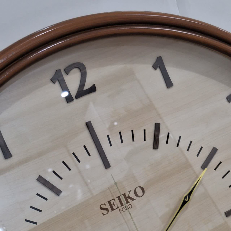 wood clock