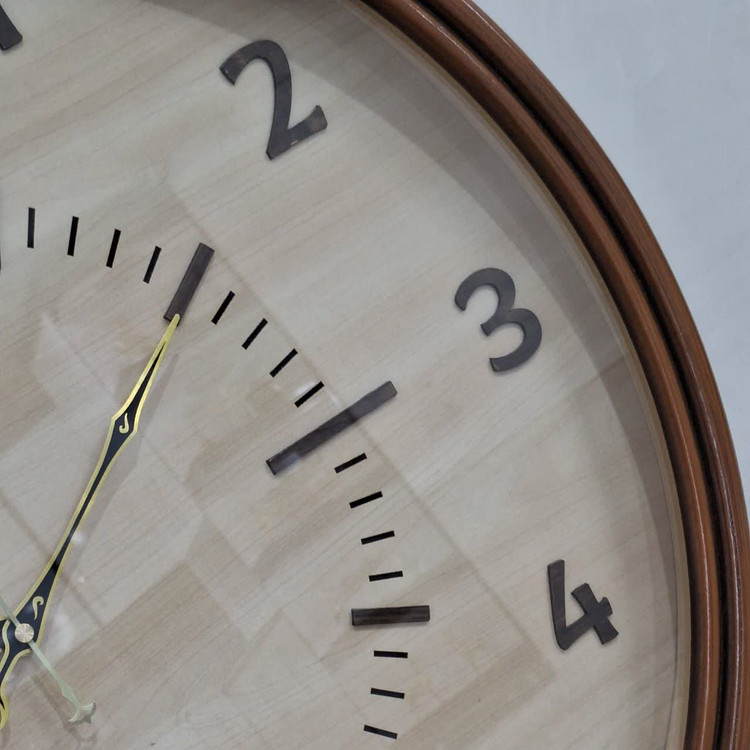 wood clock