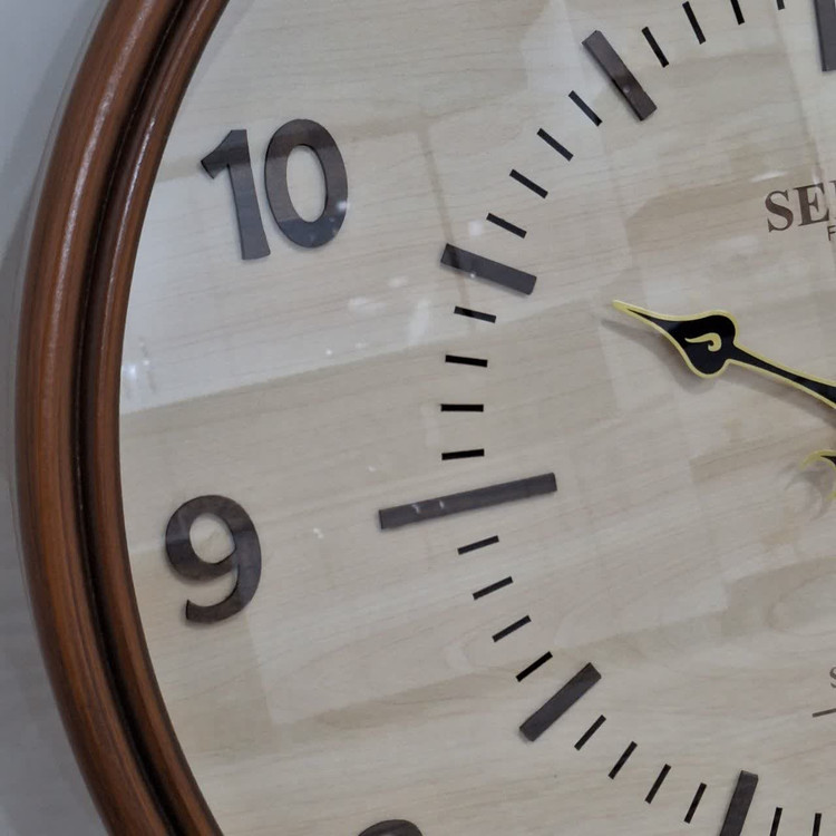 wood clock