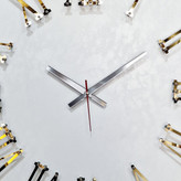 Luxury Leather Wall Clock – 60cm Modern Design