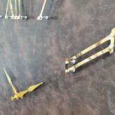 ساعت دیواری چرمی مربع 60 سانتیمتری قهوهای