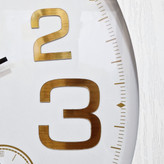 White Wooden Wall Clock