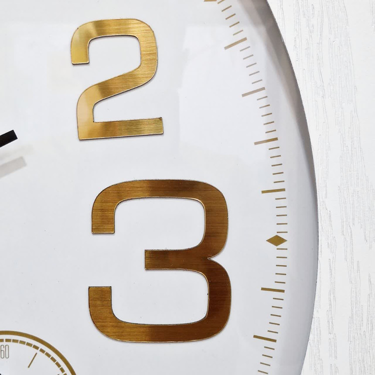 White Wooden Wall Clock