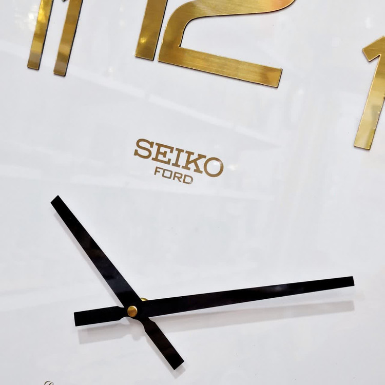 White Wooden Wall Clock