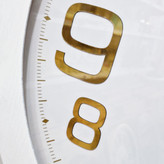 White Wooden Wall Clock