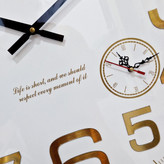 White Wooden Wall Clock