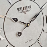 ساعت دیواری نقرهای 70 سانتیمتری با اعداد برجسته رومی نمای دیگر