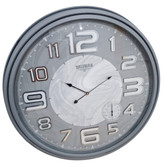 ساعت دیواری والرین طوسی 70 سانتیمتری با اعداد برجسته انگلیسی و طرح ابروباد همراه با 2 سال ضمانت