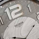 ساعت دیواری والرین طوسی 70 سانتیمتری طرح ابروباد از نمای نزدیک تر