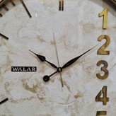 ساعت دیواری والار بژ طلایی 60 سانتیمتری از نمای وسط