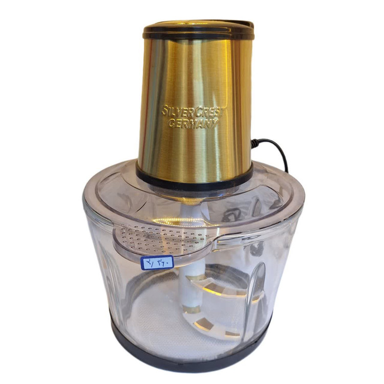 خردکن ۳.۸ لیتری سیلور کرست با موتور ۳۰۰۰ وات و ظرف پیرکس نشکن طلایی