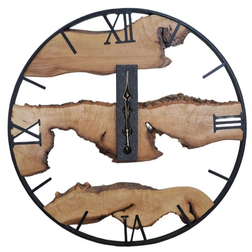 ساعت دیواری روستیک سایز ۷۵ با فریم فلزی